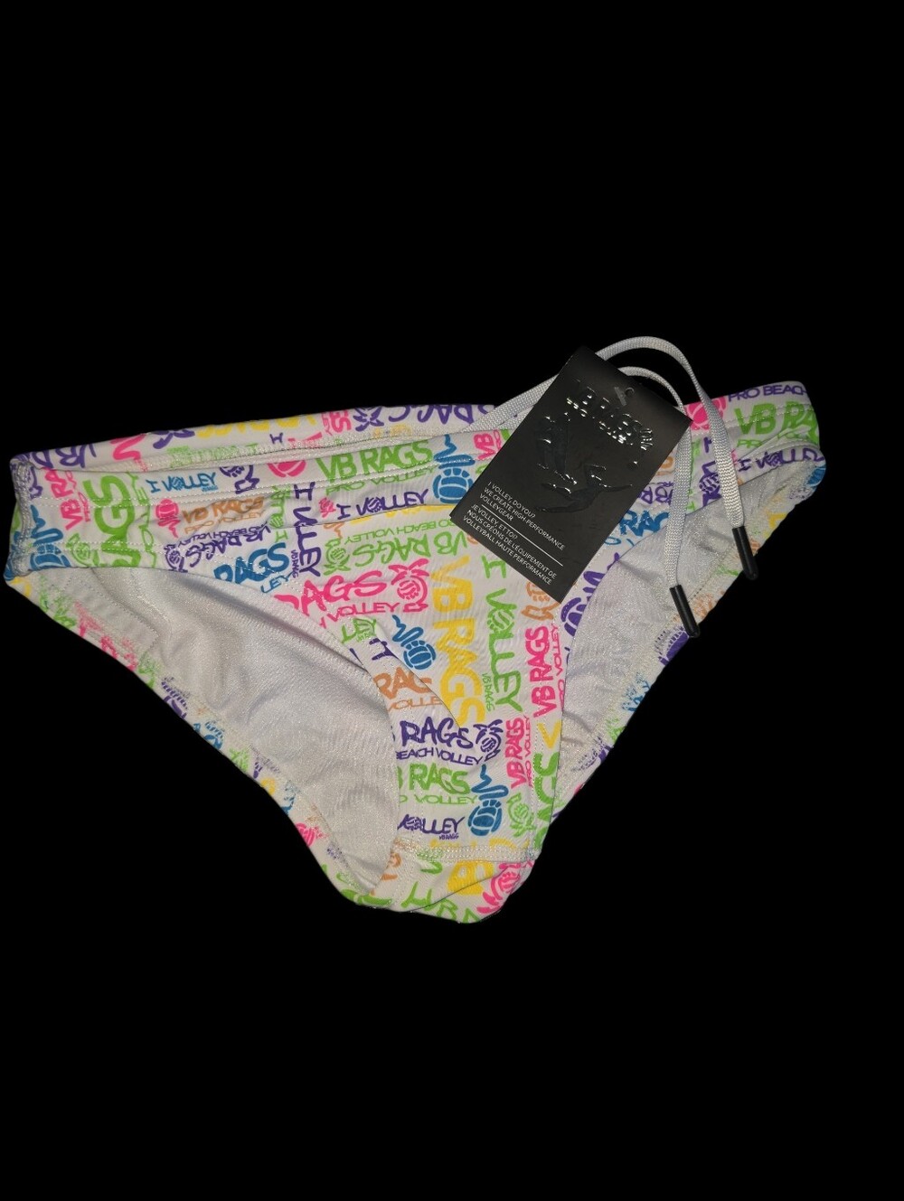Vb Rags Bikini Beach Volleyball Bottoms. NWT Size Small All Over Print